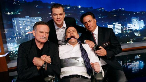 Courtesy of ABCFrom left: Robin Williams, Matt Damon, Jimmy Kimmel and Andy Garcia