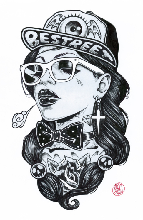 hip hop girl tattoo