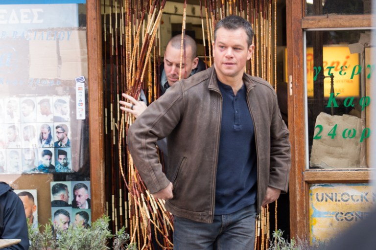 Matt Damon is spotted filming scenes for 'Jason Bourne' on the Streets of Woolwich Featuring: Matt Damon Where: London, United Kingdom When: 21 Mar 2016 Credit: WENN.com